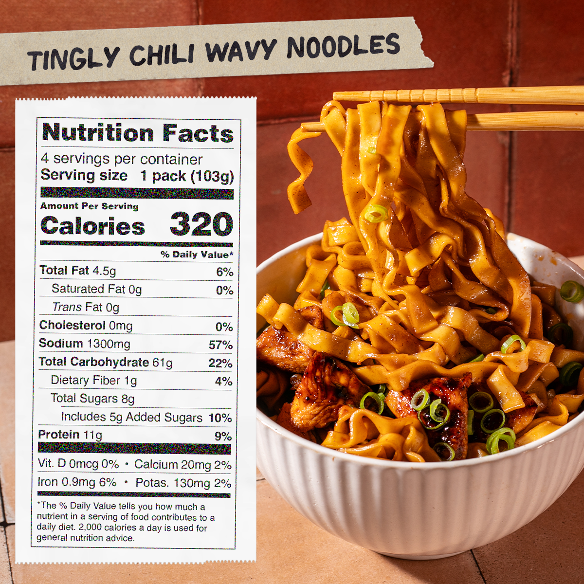 Tingly Chili Noodles | 4 Packs